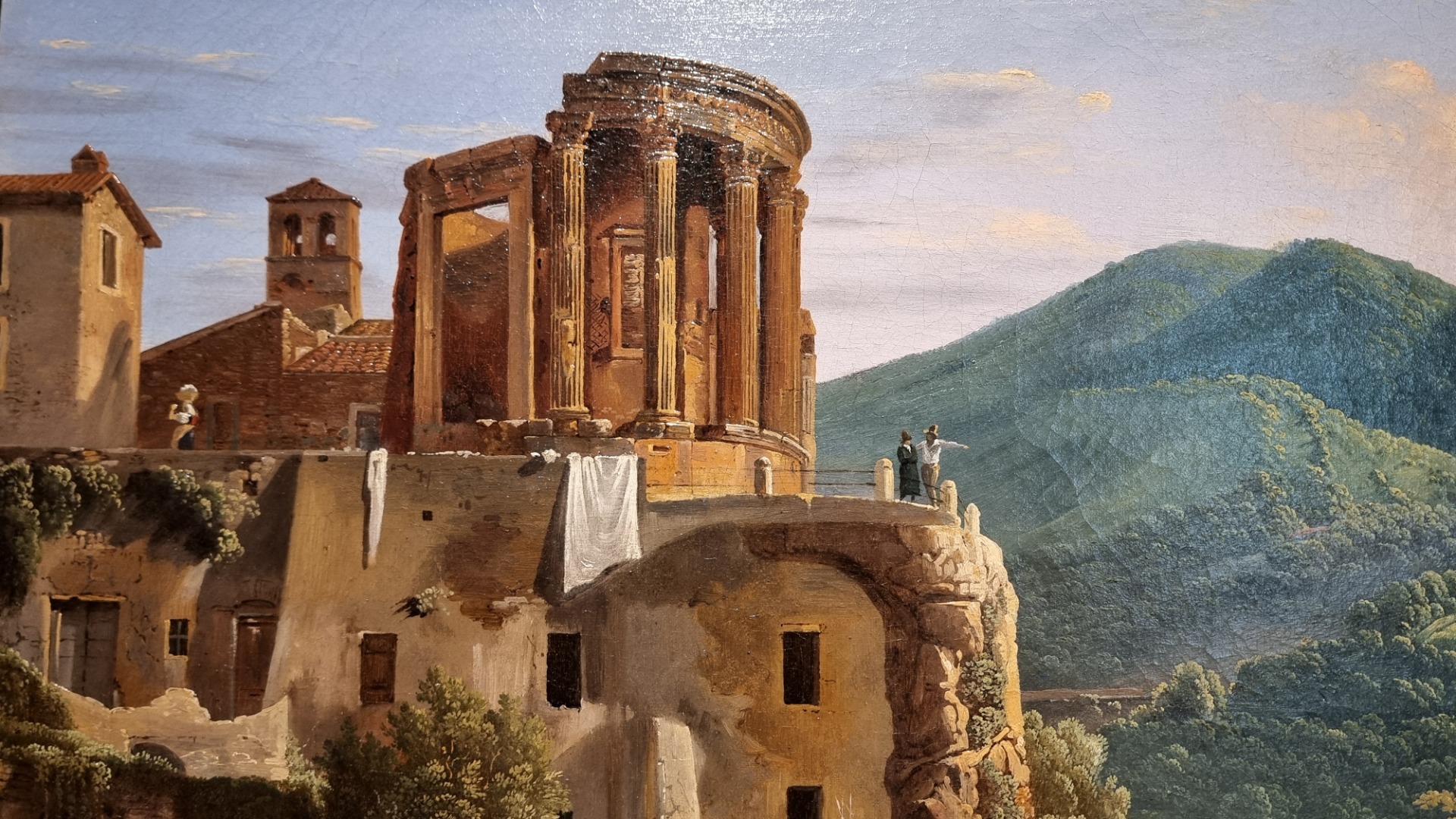 The Temple of Vesta in Tivoli - Jean-Joseph-Xavier Bidauld